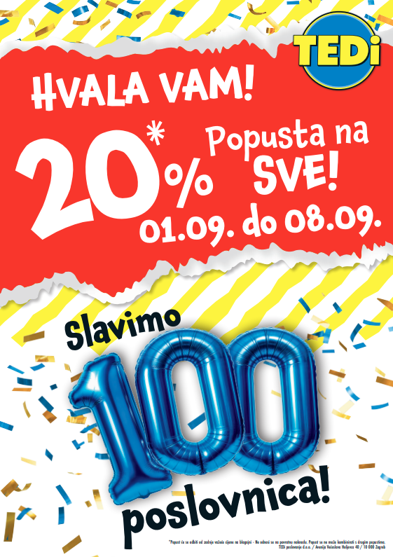 TEDi HRV – Akcija popsta 20% na sve
